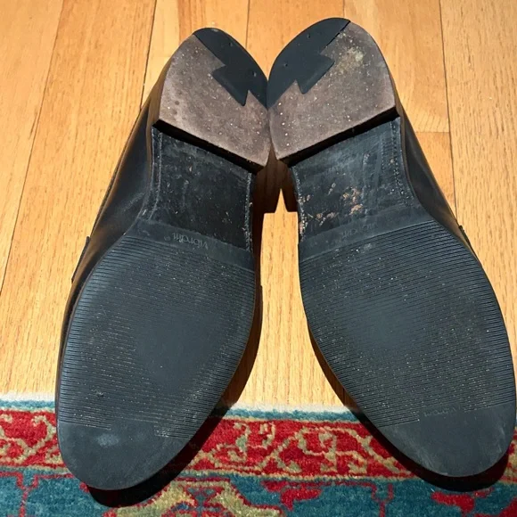 Alden Black Leather Slip-On Loafers - Picture 2 of 4